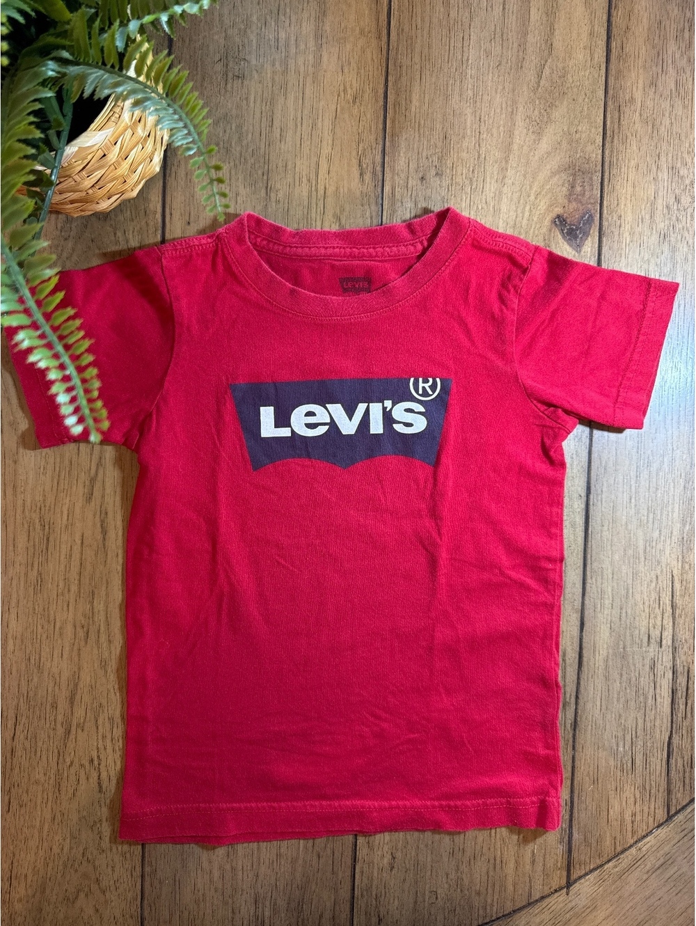 Levi’s Red Logo T-Shirt Boys Size 5–6Y (110/116 cm)